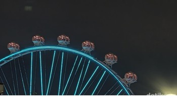 Hasil foto zoom 30 kali Oppo Find X9 Pro di malam hari terlihat bagus untuk ukuran kamera ponsel. Foto: Fyk/detikinet