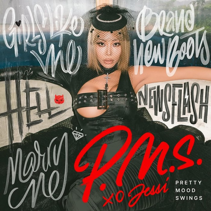 Album art P.M.S (Pretty Mood Swings) milik penyanyi Korea-Amerika Jessi.