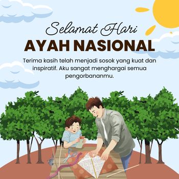 Kartu ucapan Hari Ayah.