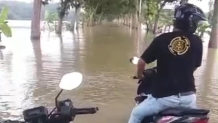 Kondisi banjir di wilayah Kalipucang dan Padaherang