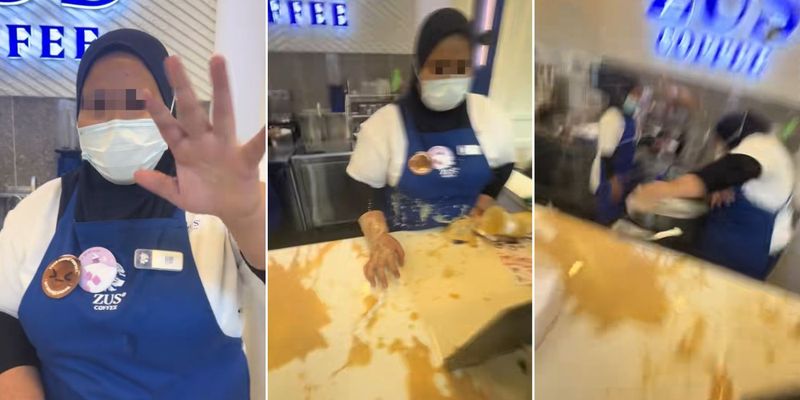 Viral! Pelanggan Lempar Kopi di Meja Kasir Gegara Pelayanan Lama