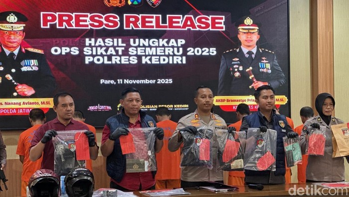 Polres Kediri amankan belasan tersangka dalam 12 hari
