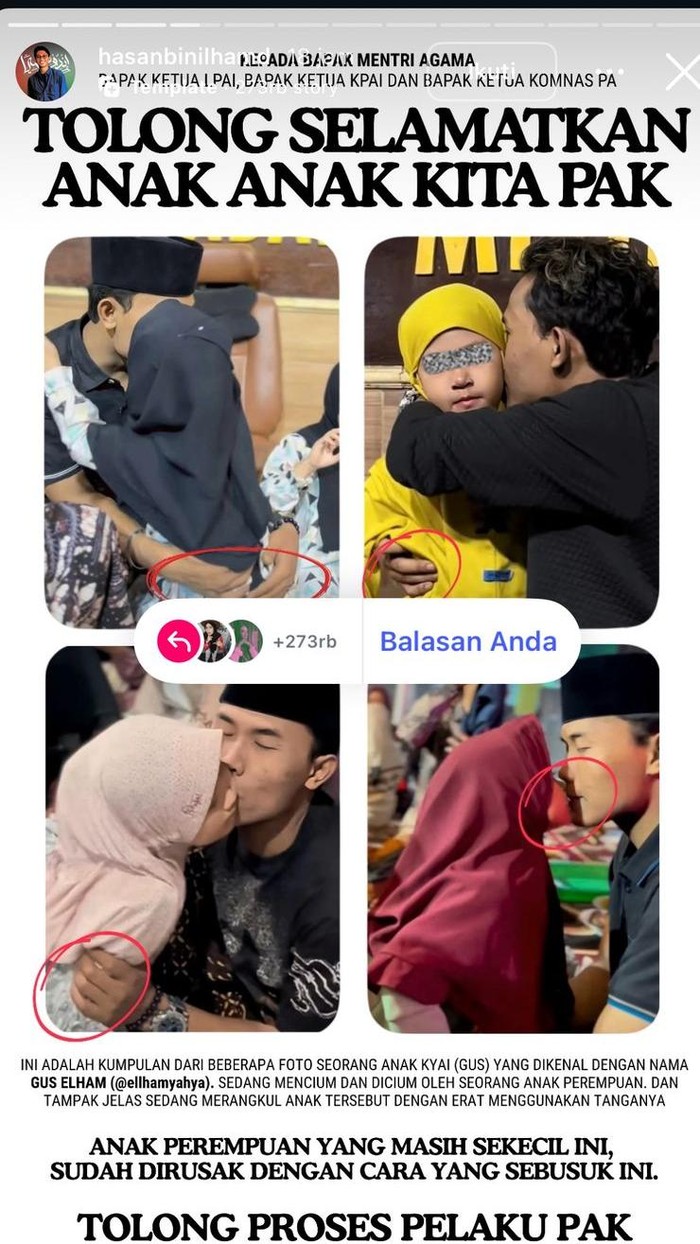Viral Video Gus Elham Cium Anak Kecil di Atas Panggung, Netizen Geram