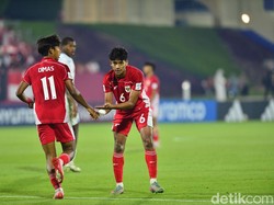 Evandra Florasta menjadi pencetak gol pertama Indonesia ke gawang Honduras. Garuda Muda mencatatkan kemenangan atas Honduras 2-1. (Foto: detikcom/Jalu Pamuncar)