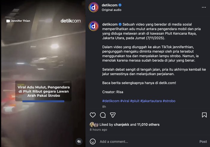 Viral Pengendara Fortuner Berstrobo-sirene Arogan