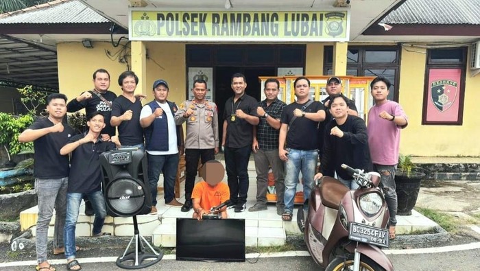 Ayah dan anak tiri pelaku pencurian di Muara Enim berhasil ditangkap.
