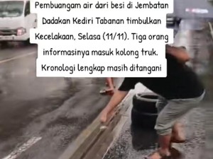 Besi Penyambung Jembatan di Abiantuwung Tabanan Dikeluhkan Warga
