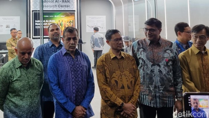 Peluncuran laboratorium AI-RAN di Surabaya.