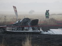 Penampakan Puing-puing Pesawat Kargo Militer Turki yang Jatuh di Georgia