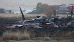 Penampakan Puing-puing Pesawat Kargo Militer Turki yang Jatuh di Georgia