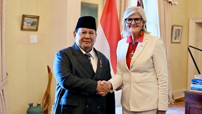 Prabowo bertemu  Gubernur Jenderal Australia Sam Mostyn di Admiralty House, Sydney, Rabu (12/11/2025).