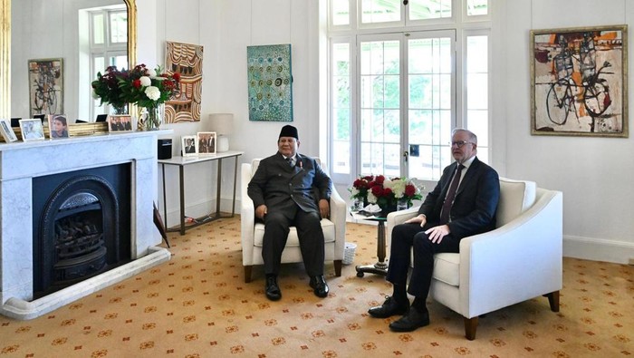 Presiden Prabowo bertemu 4 mata dengan PM Australia Anthony Albanese, di Kirribilli House, Sydney.