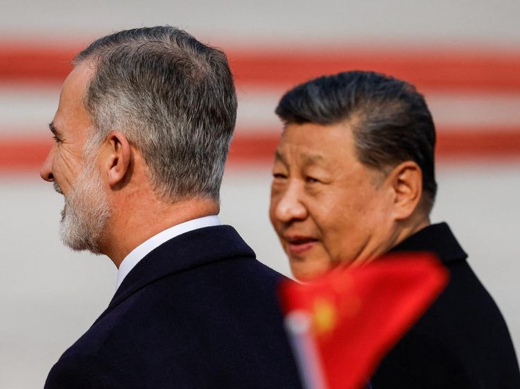 Presiden Xi Jinping Sambut Raja Spanyol Felipe VI di Beijing