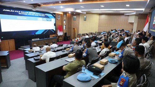 Supervisi dan sosialisasi kewilayahan fungsi propam dari Divpropam Polri terhadap Bidpropam Polda Bali, Polda NTB, Polda NTT. Kegiatan dipusatkan di Polda Bali. (Dok. Polda Bali)