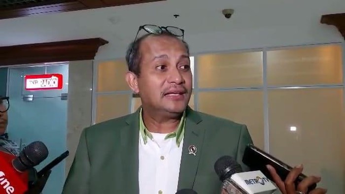 Wakil Menteri Hukum Edward Omar Sharif Hiariej (Anggi/detikcom)