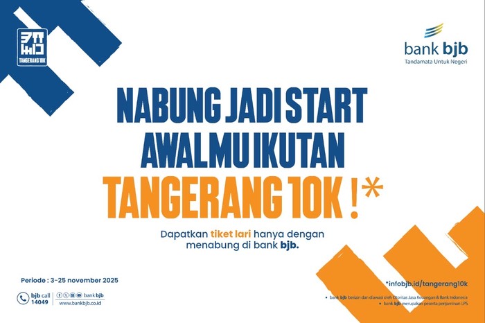 bank bjb Ajak Masyarakat Menabung Sambil Berlari di Tangerang 10K 2025