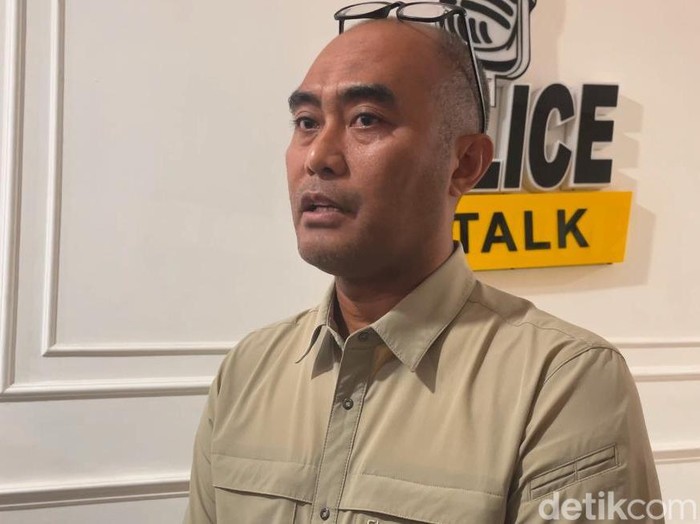 Dirresnarkoba Polda Sumut Kombes Andy Arisandi saat konferensi pers.
