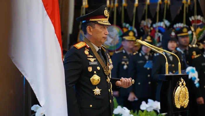 Kapolri Jenderal Listyo Sigit Prabowo memimpin penganugerahan Bintang Bhayangkara Pratama kepada 47 Pati Polri hingga 3 Pati TNI di Mabes Polri, Selasa (11/11/2025).