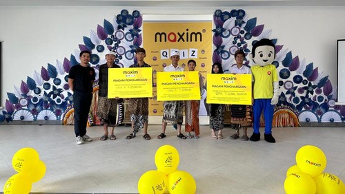 Kuis cerdas cermat berbahasa Inggris bertajuk Maxim Quiz: English Brain Game di Aula Serbaguna SMK Negeri 7 Denpasar. (Foto: Dok. Maxim)