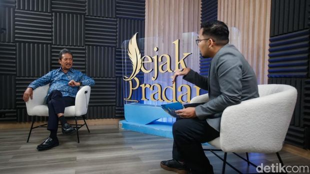 Menteri Kelautan dan Perikanan, Sakti Wahyu Trenggono, dalam program Jejak Pradana detikcom.