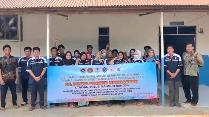 Pelatihan pekerja MBG di Nunukan, Kalimantan Utara.