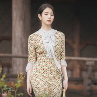 IU memancarkan pesonanya sebagai CEO yang dinikahi Byeon Woo Seok di drama Korea Perfect Crown. Foto: dok. MBC