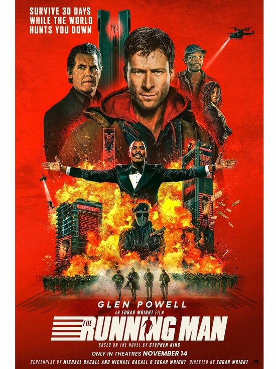 Poster Film The Running Man. (dok. instagram.com/runningmanmovie)