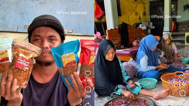 Produksi goreng garem di Kampung Buwek yang tetap mempertahankan cara pembuatan khas Betawi adalah Rumah Goreng Garem Bang Ven