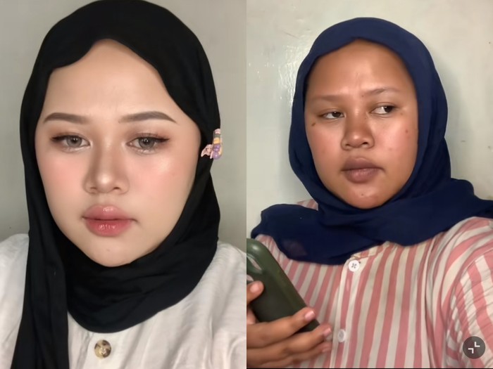 Wanita ini mengunggah transformasi makeup yang berhasil bikin pangling. Unggahan tersebut langsung viral di media sosial.