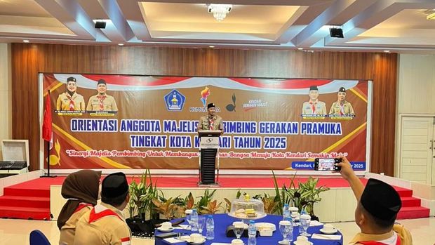 Wawali kota Kendari Sudirman menegaskan pentingnya peran strategis Majelis Pembimbing Cabang (Mabicab) Gerakan Pramuka dalam memperkuat pembinaan generasi muda di daerah. Dokumen Istimewa
