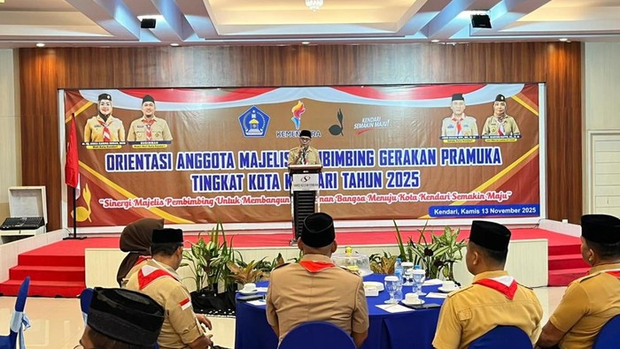 Wawali kota Kendari Sudirman menegaskan pentingnya peran strategis Majelis Pembimbing Cabang (Mabicab) Gerakan Pramuka dalam memperkuat pembinaan generasi muda di daerah. Dokumen Istimewa