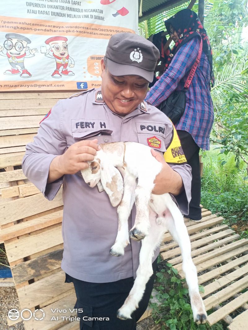 Bhabinkamtibmas Polsek Muara Uya, Aiptu Fery Hermawan.