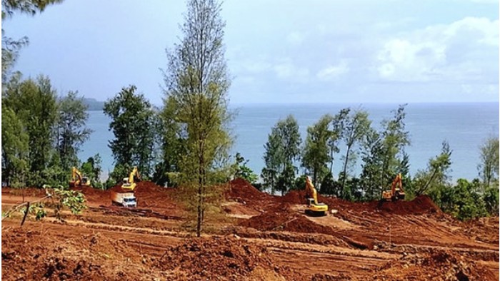 Aktivitas penambangan nikel PT Karya Wijaya di Pulau Gebe. Dokumen JATAM
