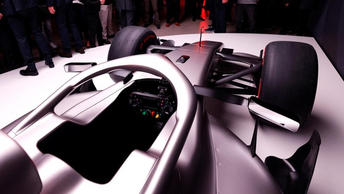 Formula One F1 - Audi F1 Team Presentation - Audi Experience Center, Munich, Germany - November 12, 2025 General view of the Audi R26 car during the presentation REUTERS/Michaela Stache