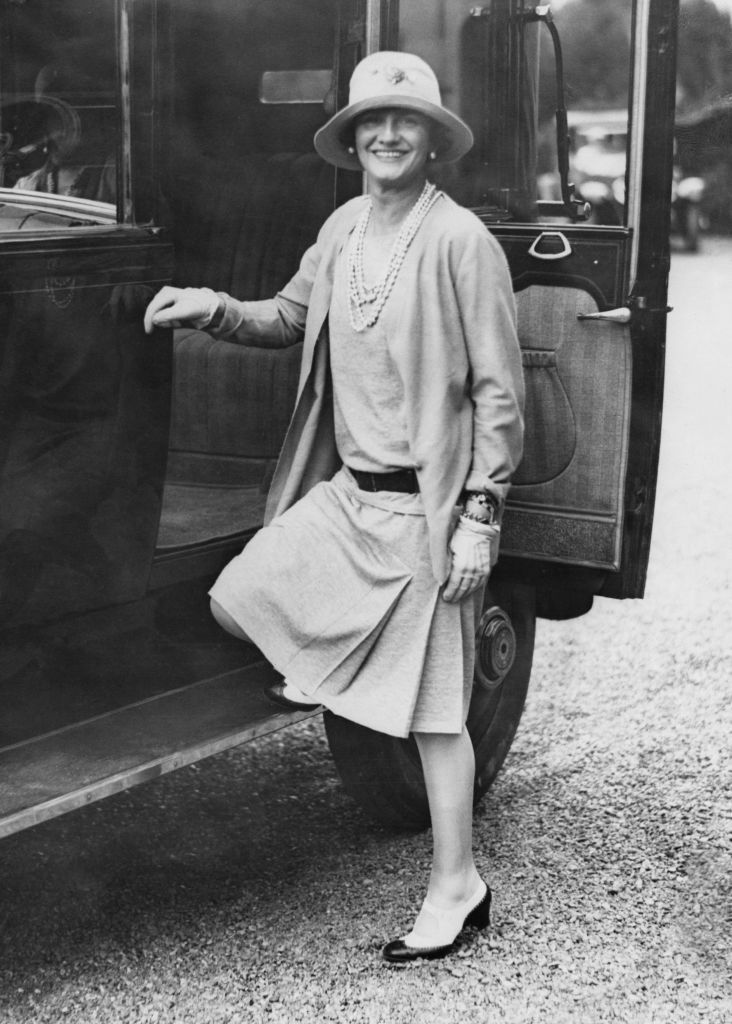 Coco Chanel French fashion designer Coco Chanel (1883 - 1971) in the French seaside resort of Biarritz, circa 1928. (Photo by FPG/Hulton Archive/Getty Images)