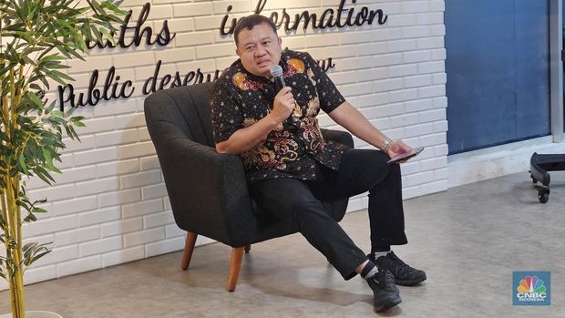Direktur Jenderal Ekosistem Digital Komdigi, Edwin Hidayat Abdullah. (CNBC Indonesia/
Intan Rakhmayanti Dewi)