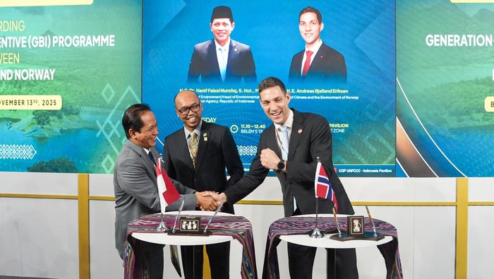 Indonesia dan Norwegia melakukan nota kesepahaman (MoU) terkait perdagangan karbon. (dok. ist)