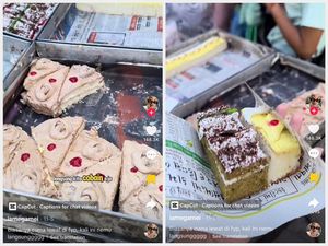 Di Pasar India Ada Kue Tart Dijual Beralas Koran, Gimana Ya Rasanya?