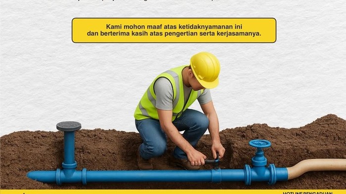 PDAM Makassar akan melakukan pengerjaan pipa distribusi di Jl Urip Sumoharjo selama 3 pekan.