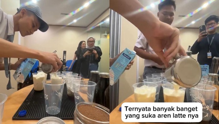 Siswa SMA viral karena jualan es kopi di kelas. Ini membuat produsen susu mengundangnya ke kantor.