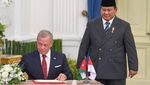 Presiden Prabowo Sambut Raja Yordania di Istana Merdeka