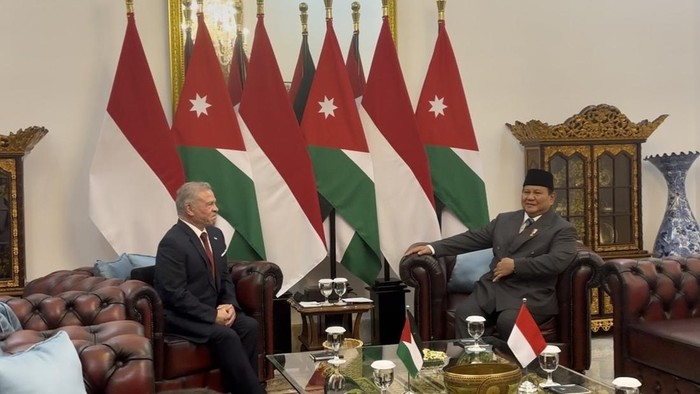 Presiden Prabowo Subianto dan Raja Kerajaan Yordania Hasyimiah, Raja Abdullah II ibn Al Hussein