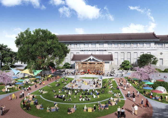 Rencana pembangunan depan Museum Nasional Tokyo