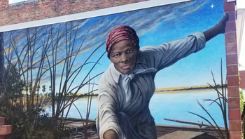 Mural berjudul Take My Hand karya Michael Rosato di Cambridge, Maryland, Amerika Serikat. Foto: via StreetArtUtopia