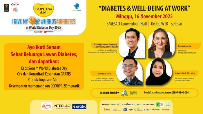 Kampanye #Hands4Diabetes 2025 Tropicana Slim Ajak Hidup Sehat Produktif
