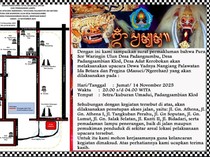 Ada Upacara Adat, Jalan Gunung Soputan dan Sekitarnya Ditutup 20.00-04.00 Wita