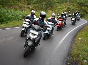 Cerita Rombongan Touring GEAR ULTIMA Jajal Medan Pegunungan Kintamani