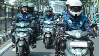 Grebek Pasar Rame di Gresik, Yamaha Buktikan Ketangguhan GEAR ULTIMA
