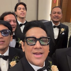 Potret Groomsmen Pernikahan Boiyen: Ada El Rumi-Andre Taulany