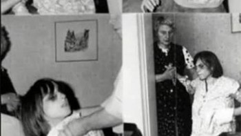 Annaliese Michel, gadis yang digambarkan di sini, konon dirasuki setan. Kisahnya belum terbukti, tetapi menurut beberapa sumber, foto-foto ini diambil untuk membantu proses pengusiran setan. Ia konon dirasuki oleh enam setan, masing-masing dengan suara dan tingkah laku yang khas. Foto: Boredpanda